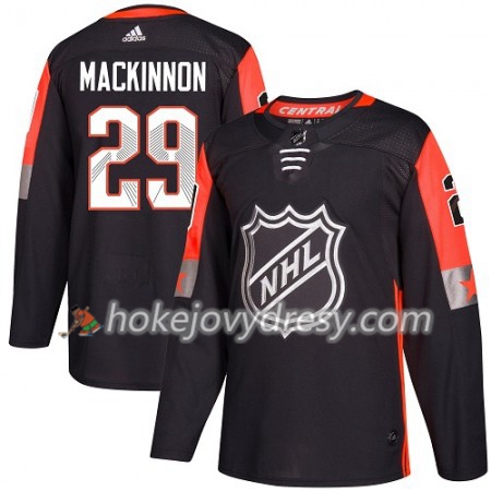 Pánské Hokejový Dres Colorado Avalanche Nathan MacKinnon 29 2018 NHL All-Star Central Division Adidas Černá Authentic